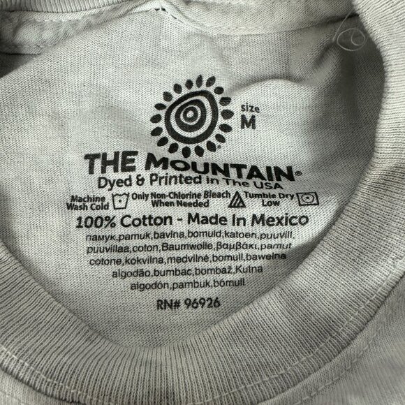 Star Spangled Banner Tie-Dye T-Shirt By The Mountain Size M 100% Cotton - Picture 4 of 6